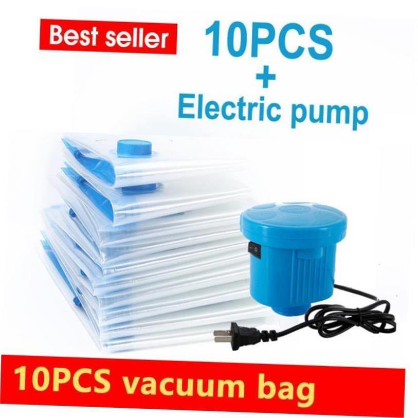 10PCS vacuum bag gift Electric pump vacuum storage bags
