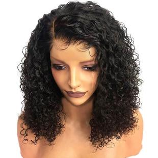 Wig Brazilian Curly Lace Hair Bob Human Wigs假发 Closure