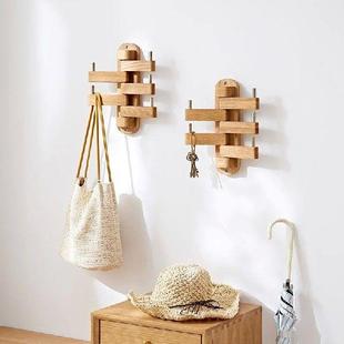 Rack Clothes Natural Solid Wearing Creative Wood Porch