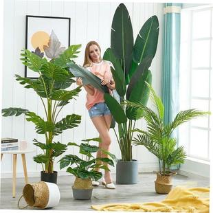 plants green decoration large tree Nordic fake artificial