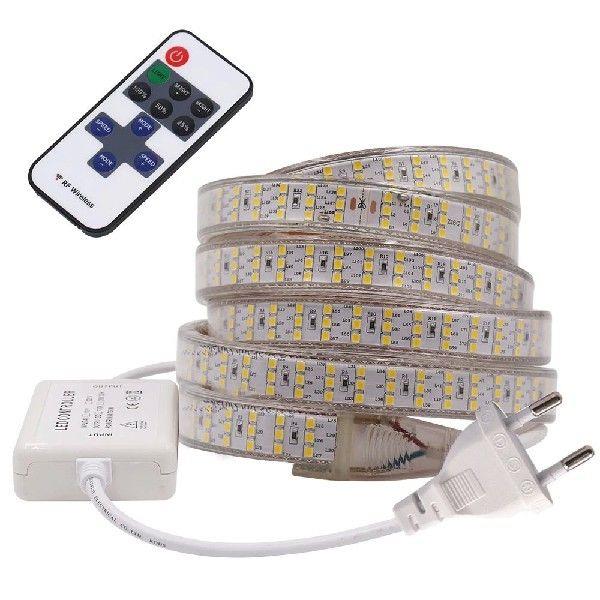 Ultra bright 2835 LED Strip Light With Dimmer AC220V