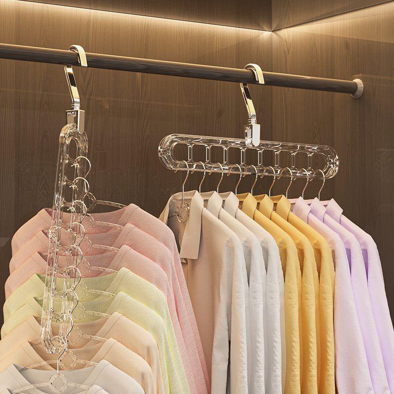 神奇的空间节省衣架衣柜组织者存储