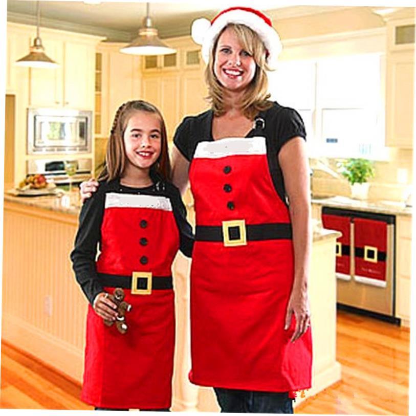 christmas decoration Party Satin apron 圣诞围裙