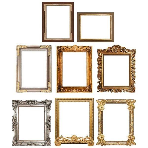 8 Pcs Photo Frame Wall Stickers Picture for Walls DIY Pvc