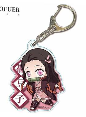 Hot Aanime Demon Slayer Acrylic Keychain Nezuko Cartoon Char