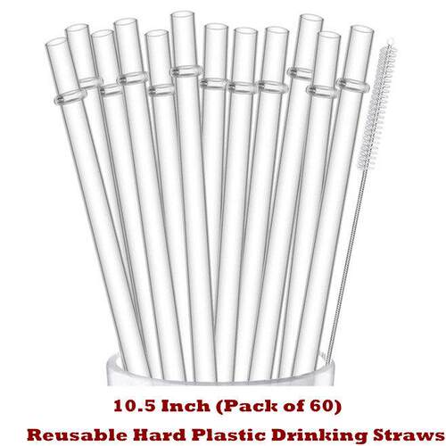 Plastic Drinking Straws Tumblers Mason Jars Reusable