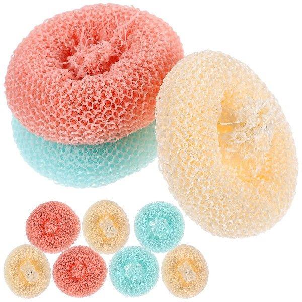 10 Pcs Plant Fiber Tableware Kitchen Scrub Pads for Dishes