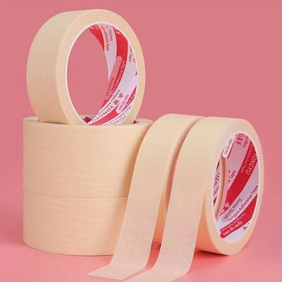 Masking Tape White Color Single Side Tape Adhesive Crepe Pap