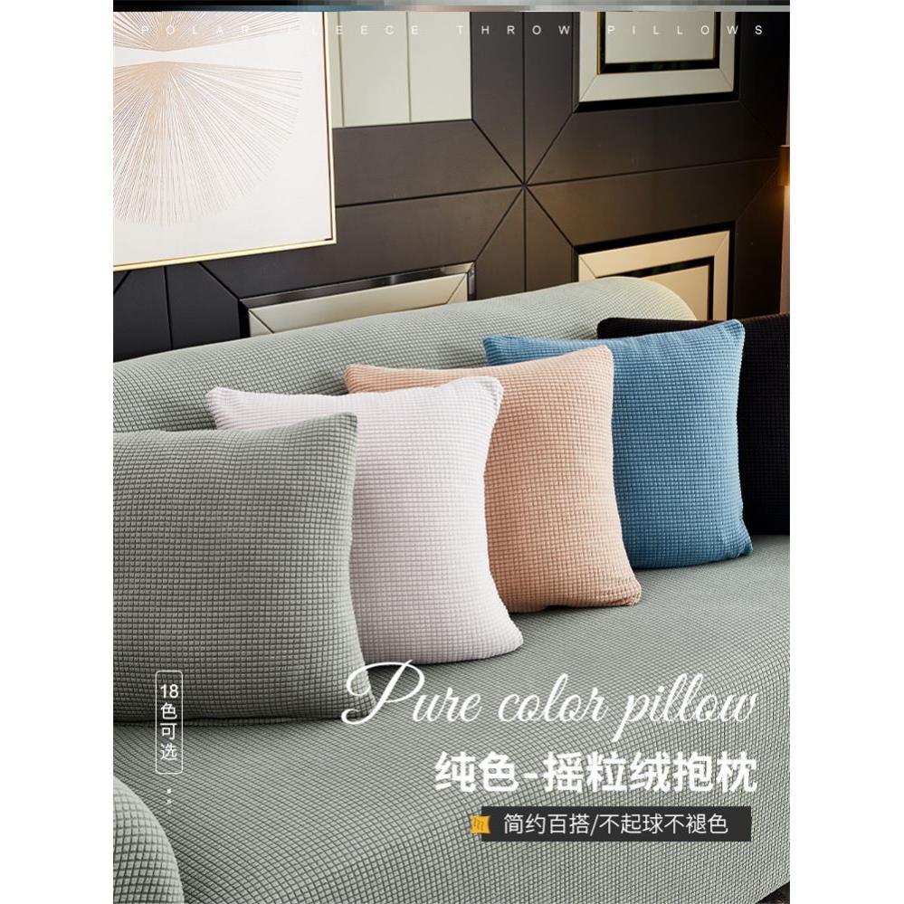 Throw pillow sofa back cushion cover velvet Pillow case靠垫图片