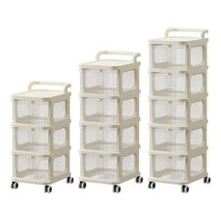 Cart Cosmetics with Storage Holder Wheel Rolling