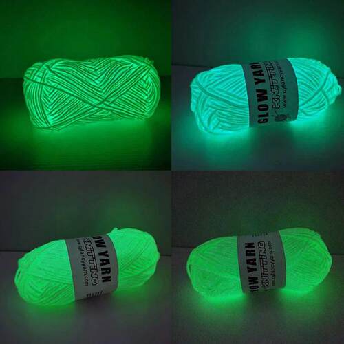 50g Novel Functional Yarn Glow In The Dark Luminous Yarn Han