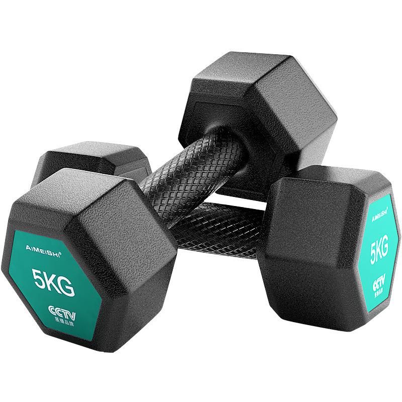 Dumbbell kettlebell training arm muscle pair of hexagonal