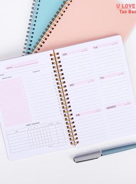 A5 Agenda Planner Notebook Diary Weekly Planner 52 Week Goal