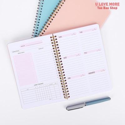 A5 Agenda Planner Notebook Diary Weekly Planner 52 Week Goal