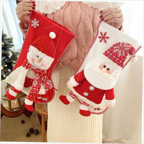 Christmas decorations Santa Snowman gift bag Candy bag
