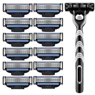 Manual razor razor men's shaving head five layer bla