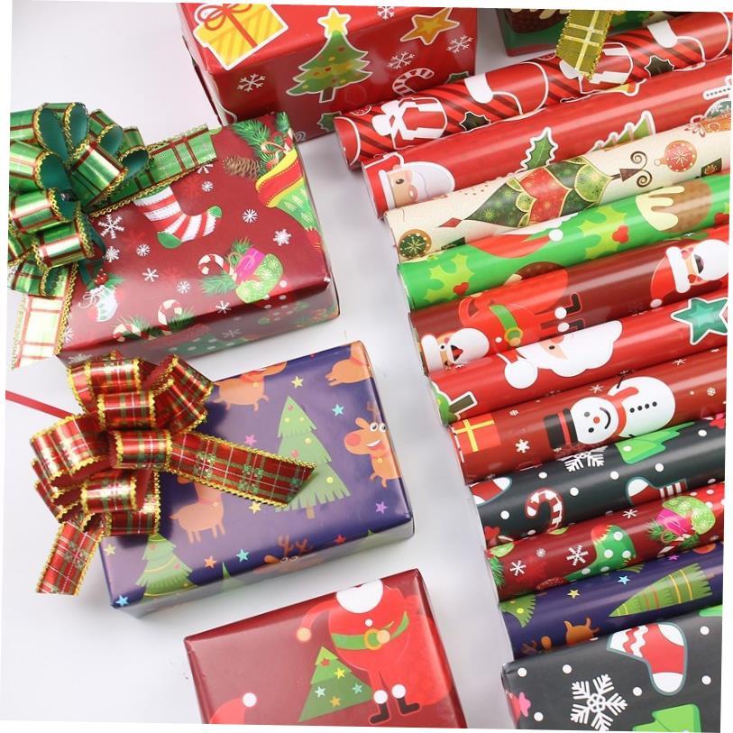 Christmas gift wrapping paper children's gift box decora