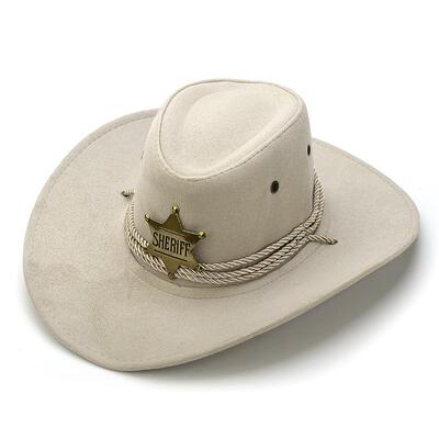 Vintage Sheriff Cowboy Hat 西部牛仔帽