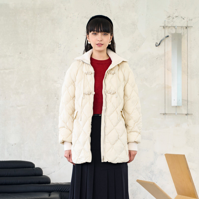 PATAVINITY通勤盘扣羽绒服