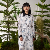 PATAVINITY法式 复古温柔风减龄连衣裙女春秋气质修身 收腰碎花裙子