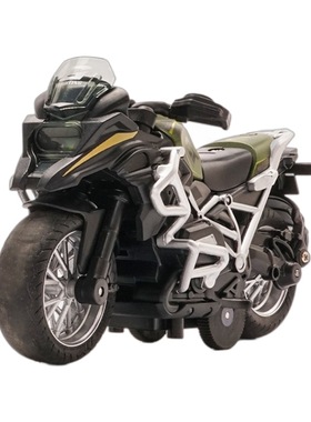 【WW036】铭优MY66-M5218K盒装越野摩托车1/14仿真儿童声光回力合