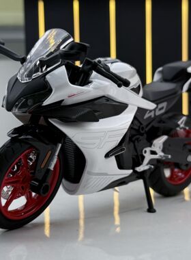 【DZ099】华一合金车模1比12春风450SR摩托车声光儿童玩具模型摆