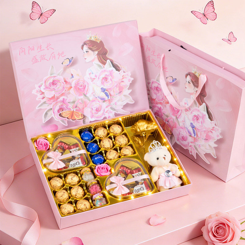 德芙巧克力礼盒糖果送公司员工老师三八妇女神节礼物（代可可脂）