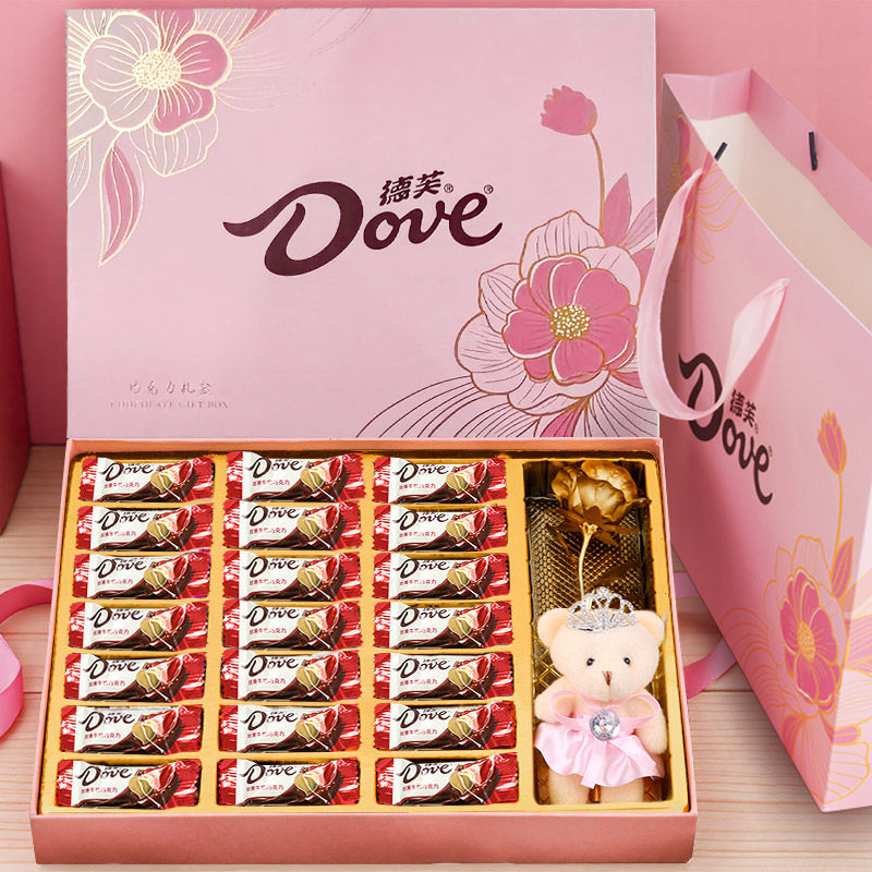 德芙巧克力礼盒装新年情人节表白送女友老婆生日礼物糖果零食正品,零食/坚果/特产,牛奶巧克力,淘宝优惠券,粉丝福利购,淘宝优惠卷