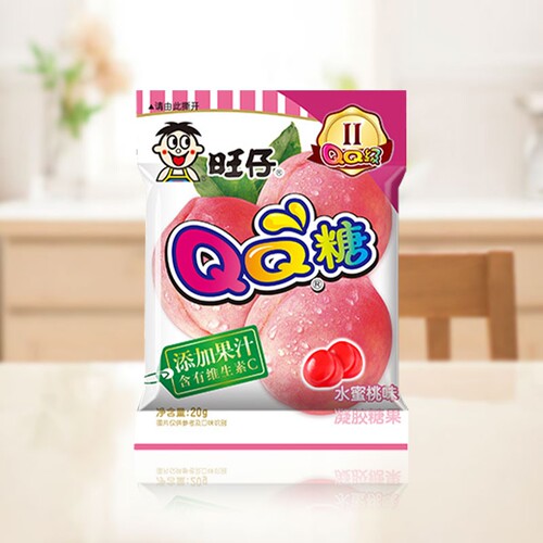 【1包】旺仔QQ糖蜜桃味