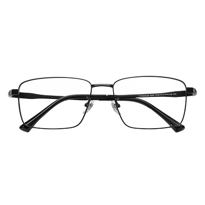 琥珀宫大脸大头男款眼镜框纯钛男