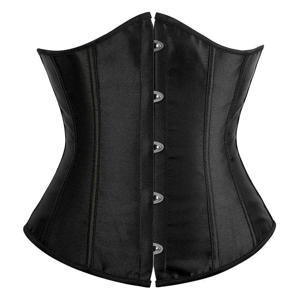 Corset Mujer Satin Underbust Korset Gothic Korsett For Women