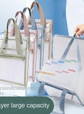 PET Document Storage Pouch Large Capacity 13 Layer