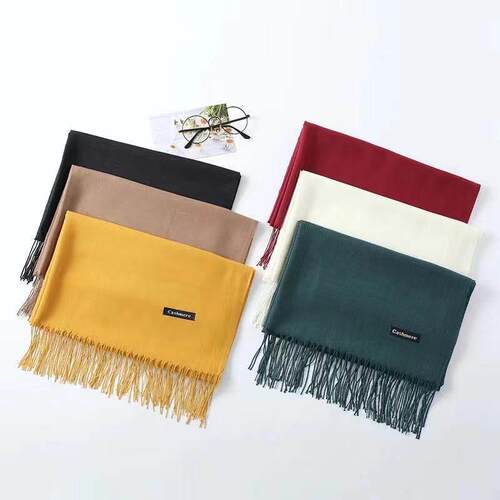 Women 100g thin imitation cashmere scarf 仿羊绒围巾女薄款