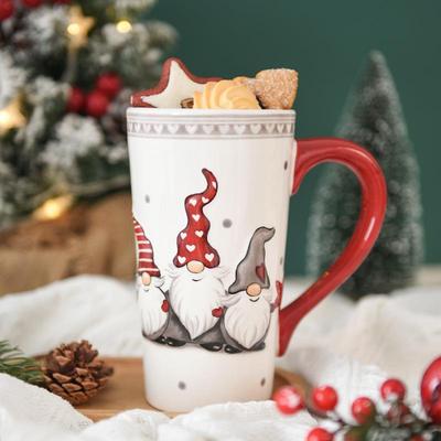 Christmas High Cup High Capacity Mug Ceramic Cup圣诞马克杯子