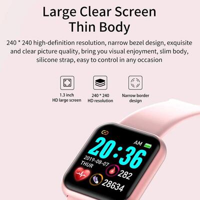 Smart Watch Kids Bluetooth Fitness Tracker Macaron Smartwatc