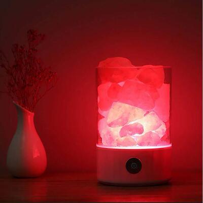 himalayan salt lamp rock natural crystal bedside light盐灯