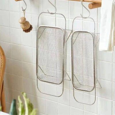 Stainless Steel Retractable Drain Basket Grip Handles Oval