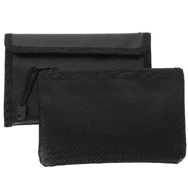 2 Pcs Fireproof File Bag Documents Organizer Water Prevent