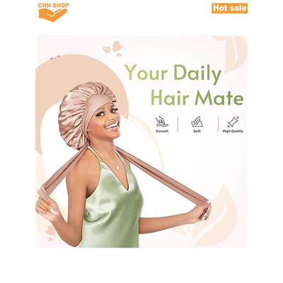 Satin Bonnet Silk Bonnet for Sleeping Curly Hair with Band