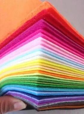 40Pcs Colorful Felt Fabric Sheet Squares 1mm Thick