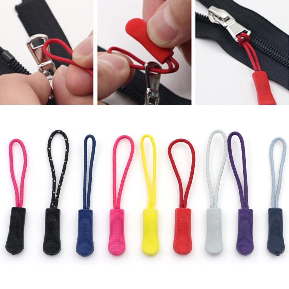 10pcs Bag Accessories Zipper Puller End Fit Rope Tag Fixer Z