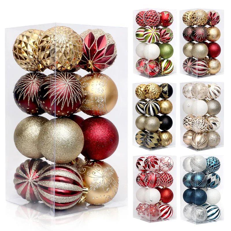 16PCS Christmas Balls Hanging Ornaments Xmas Tree Decoration