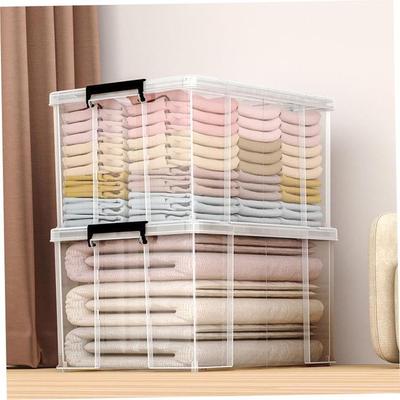 Storage box plastic box transparent dormitory organize boxes