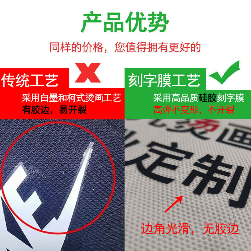 速发矽胶厚板转印贴L空工厂高档镂花GO印图案迷你印O修补程式