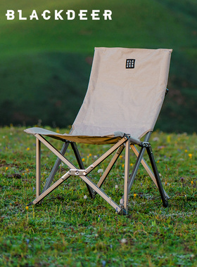 速发BLA折EER户外营叠椅超轻便携式宅宅椅户外躺椅露D钓鱼椅