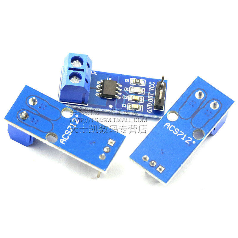 速发ACS712 ACS724模块5A 20A 0A量程电流检测板 05B霍尔电流传感