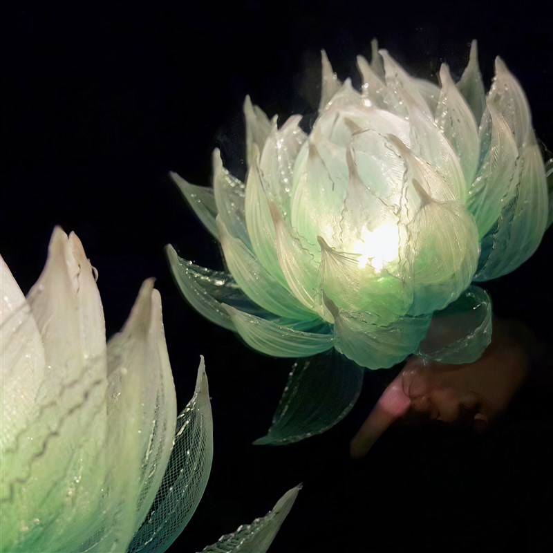 速发悬浮莲花灯手工材料包元宵节古风灯笼手提荷花灯汉服拍照道具