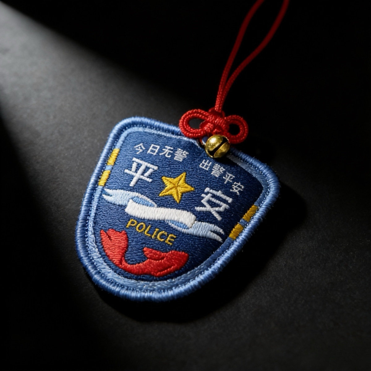 警察臂章样式平安符车挂饰刺绣D勋章/臂章/肩章/纪