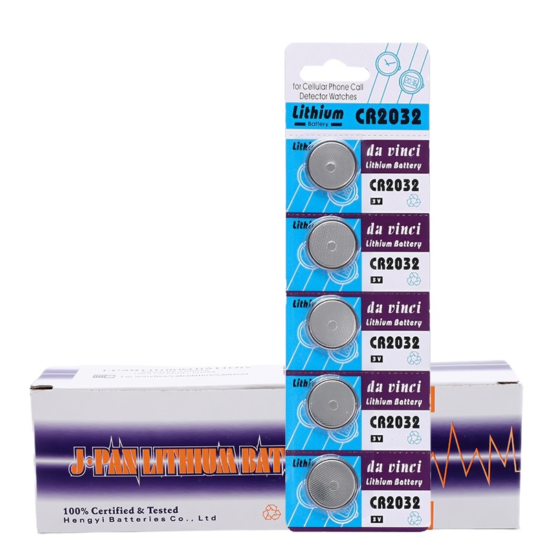 3V纽扣电池CR2032持久电力超大容量适用检测仪门禁卡密码锁汽车钥匙CR2032纽扣电池