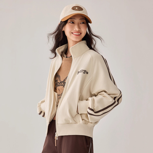 Skechers斯凯奇女子秋冬款 简约潮流条纹针织运动休闲外套L325W099